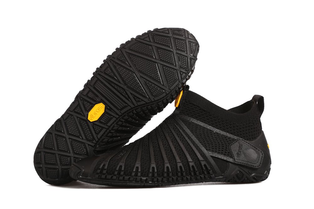 Vibram Furoshiki Heren Knit Hoog - Schoenen Zwart - 682540GTR